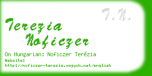 terezia noficzer business card