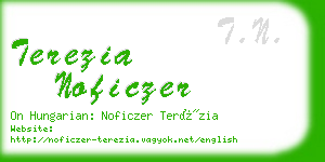 terezia noficzer business card